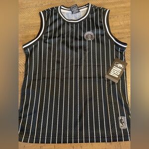 Youth size 8 national basketball association jersey. Pinstriped